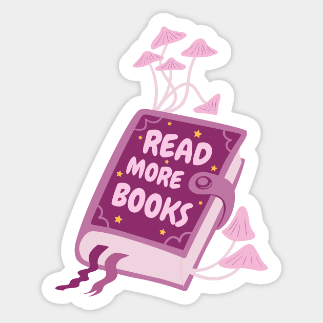 Read more books Sticker by medimidoodles